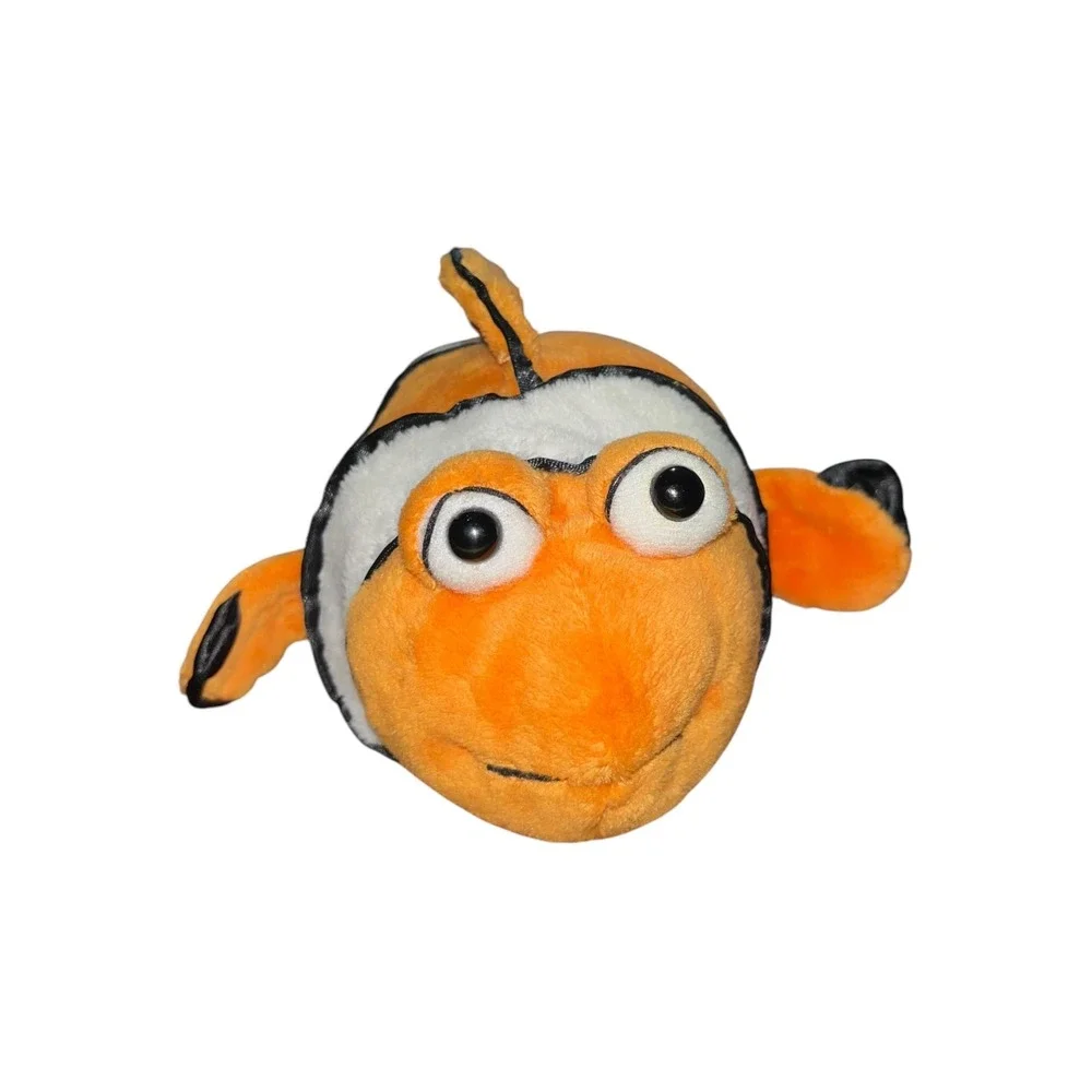 Ganz Webkinz Clown Fish Plush Stuffed Animal Orange White‎ Black HM219 Toy